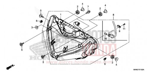 PROJECTEUR CBR650RAK de 2019